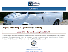 Tablet Screenshot of dscarpetcleaning.com